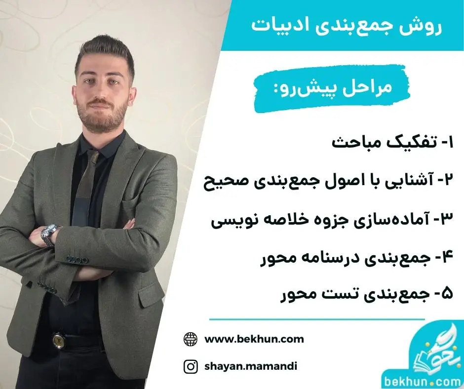 چگونه ادبیات را جمع‌بندی کنیم