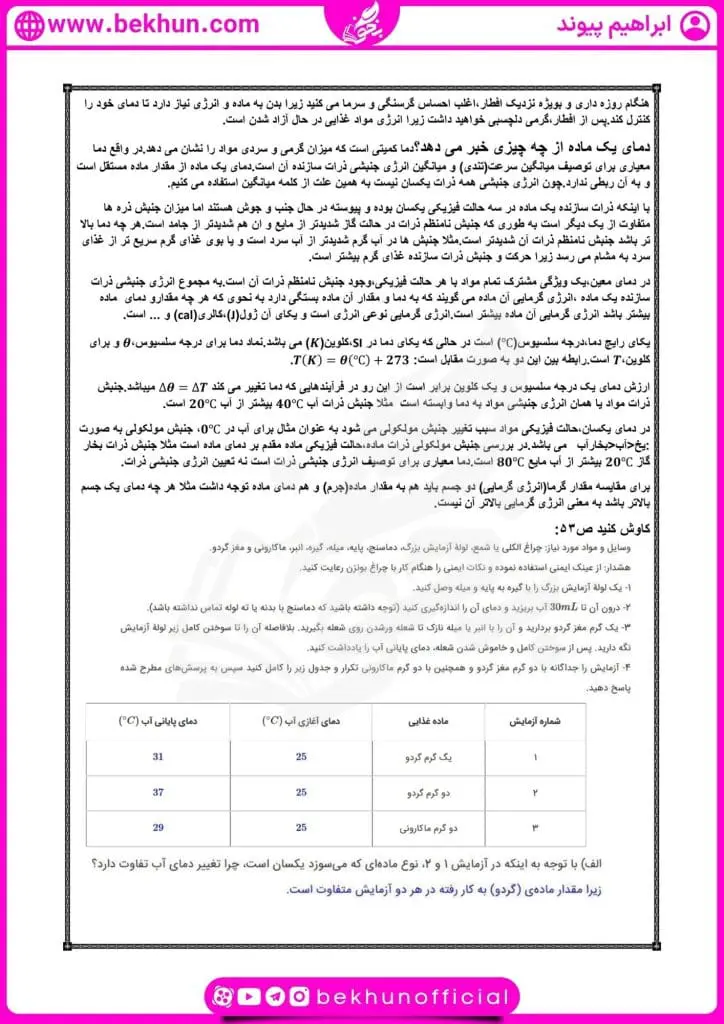 جزوه فصل دوم شیمی یازدهم 24 جزوه نکات خط به خط فصل دوم شیمی یازدهم ابراهیم پیوند