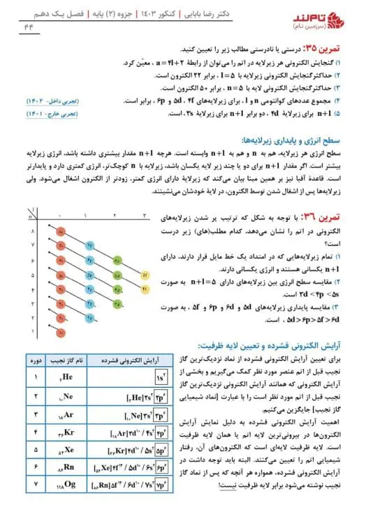 صفر تا صد تحلیل تدریس شیمی رضا بابایی 19 جزوه شیمی بابایی تاملند