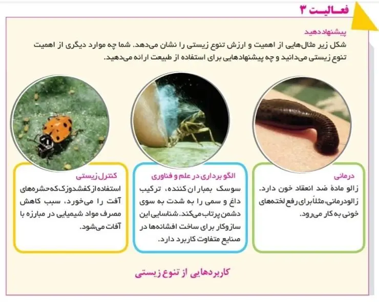 جواب فعالیت صفحه 90 انسان و محیط زیست یازدهم
