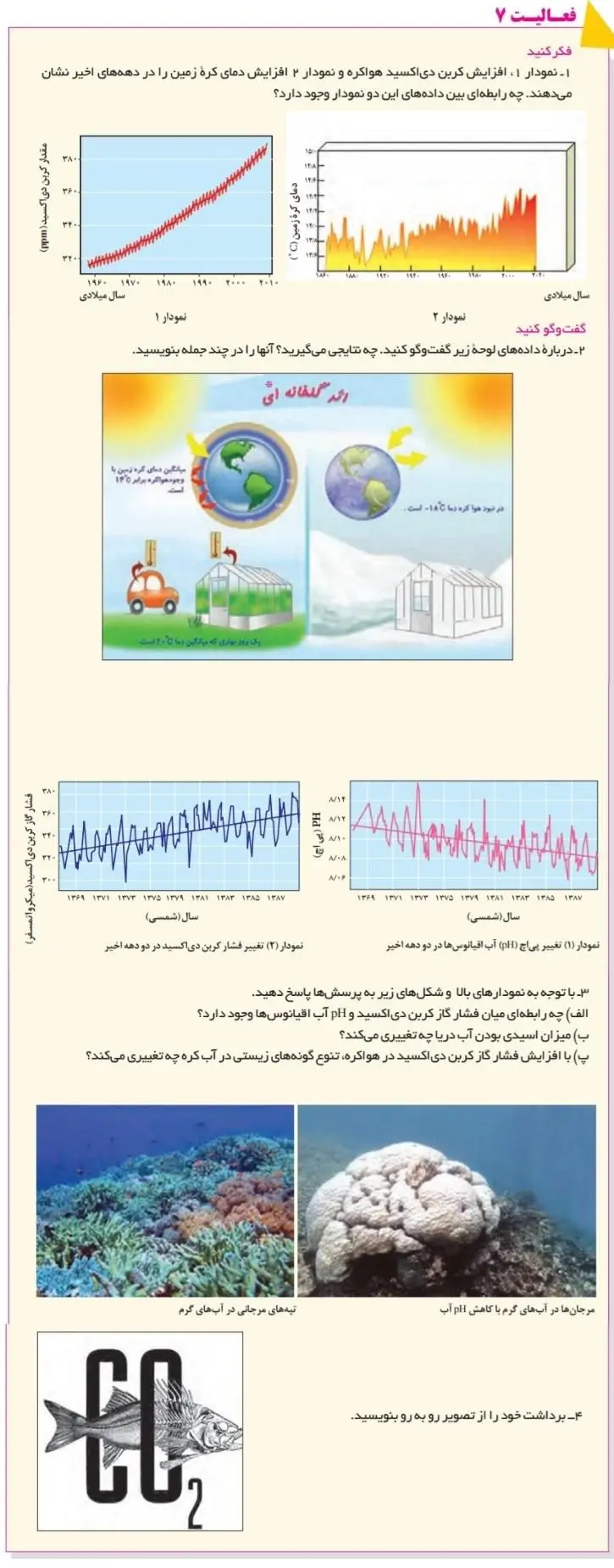 جواب فعالیت صفحه 55 و 56 انسان و محیط زیست یازدهم