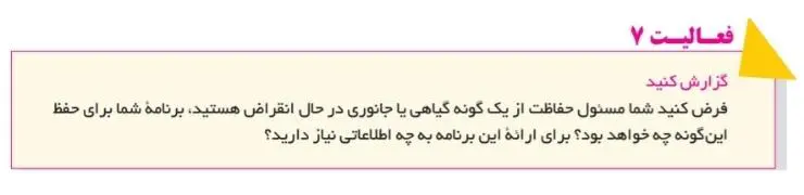 جواب فعالیت صفحه 97 انسان و محیط زیست یازدهم