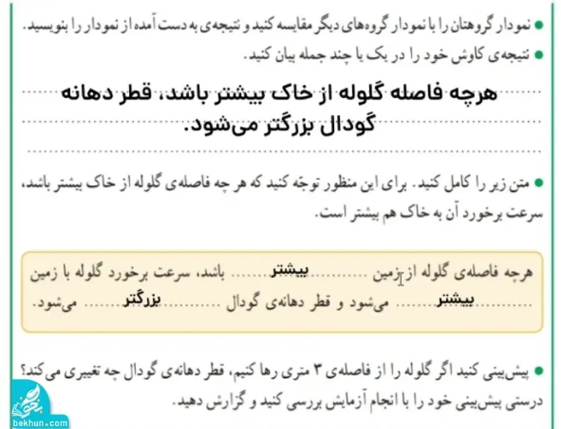جواب کاوشگری صفحه 6 علوم ششم