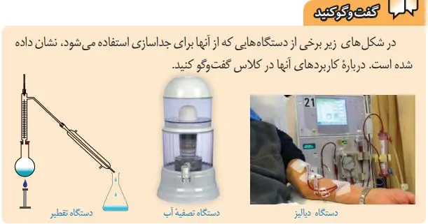 گام به گام فصل مخلوط و جداسازی | گفت‌وگو کنید صفحه 8