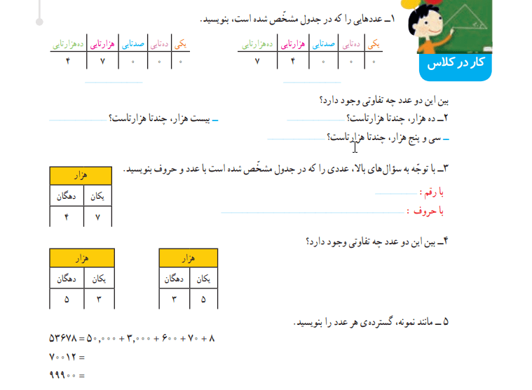 گام به گام فصل اول ریاضی چهارم گام به گام فصل اول ریاضی چهارم